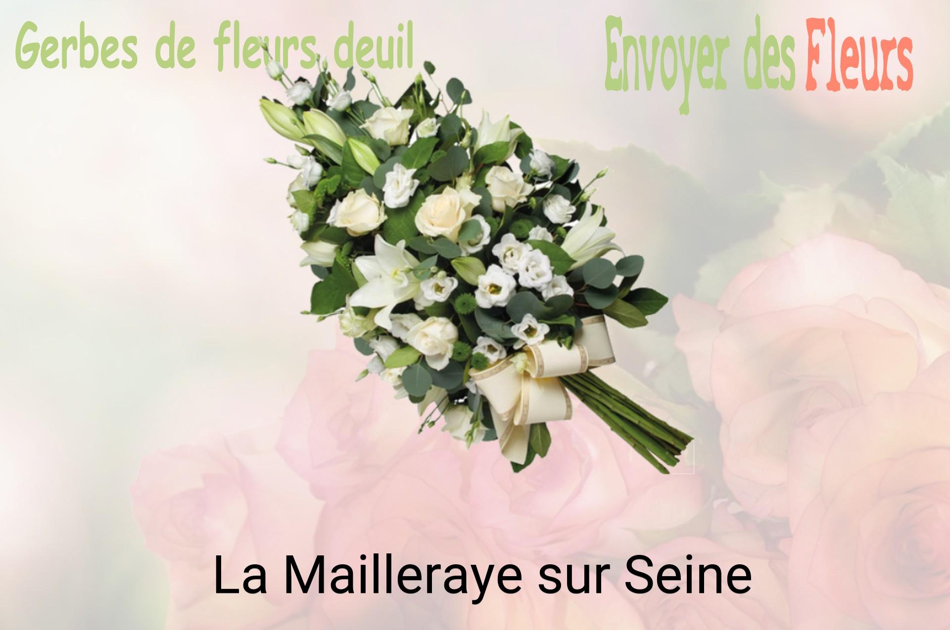 Gerbe de fleurs de deuil livrée à La Mailleraye-sur-Seine